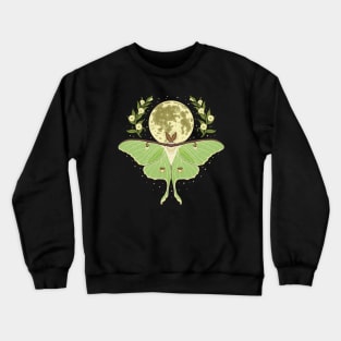 Luna Moth At Night Crewneck Sweatshirt